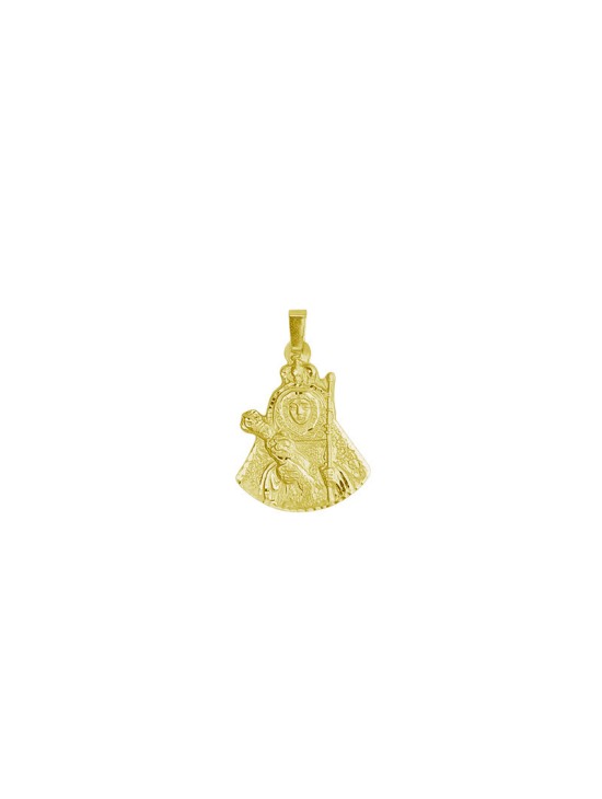 Medalla Silueta Virgen de la Candelaria Tenerife Oro  | Joyería Parejo