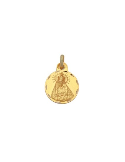 Medalla Redonda de la Virgen de los Dolores en Oro | Joyería Parejo