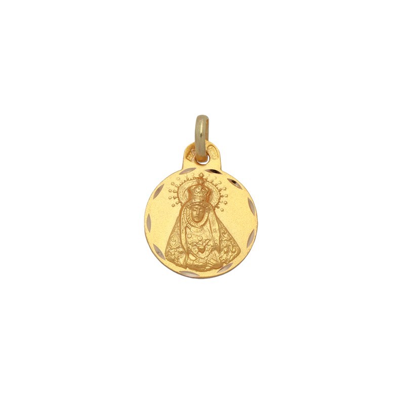 Medalla Redonda de la Virgen de los Dolores en Oro | Joyería Parejo