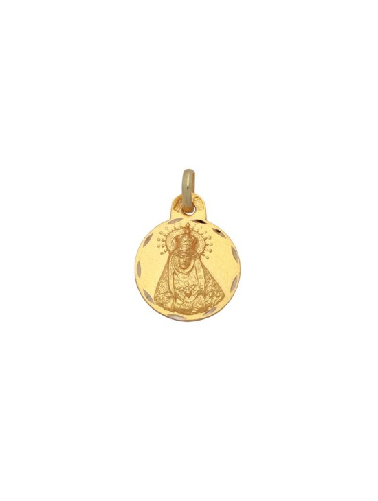 Medalla Redonda de la Virgen de los Dolores en Oro | Joyería Parejo