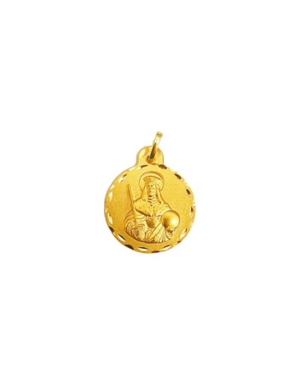 Medalla Redonda San Fernando en Oro 18K | Joyería Parejo