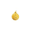 Medalla Redonda San Fernando en Oro 18K