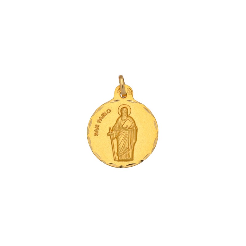 Medalha Redonda São Paulo Ouro 18k - Compre Online Aqui