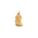 Medalla Redonda Virgen de la Oliva Silueta en Oro 18K
