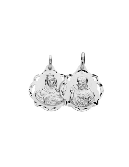 Medalha Calada V. do Carmo - Coração Sagrado Prata | Joyeria Parejo