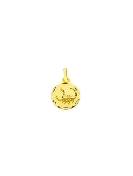 Medalla Horoscopo Escorpio Oro 18k - ¡Grabado Gratis!