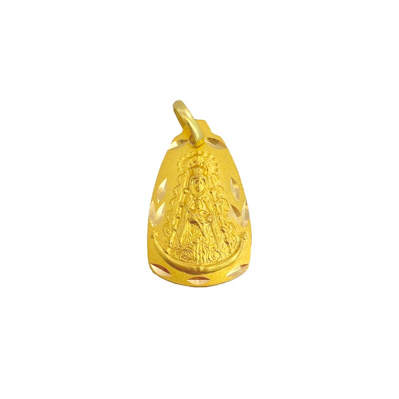 Medalla Lágrima de la Virgen del Rocío en Oro 18K | Joyería Parejo
