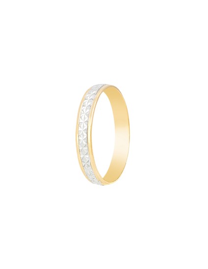 Aliança de Ouro Bicolor 18k | Compre Online com Segurança