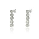 Pendientes Wedding Plata Chatones CPE1380-RD-BL