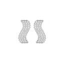 Pendientes Soulmate Plata Onda Tres Filas CPE1427
