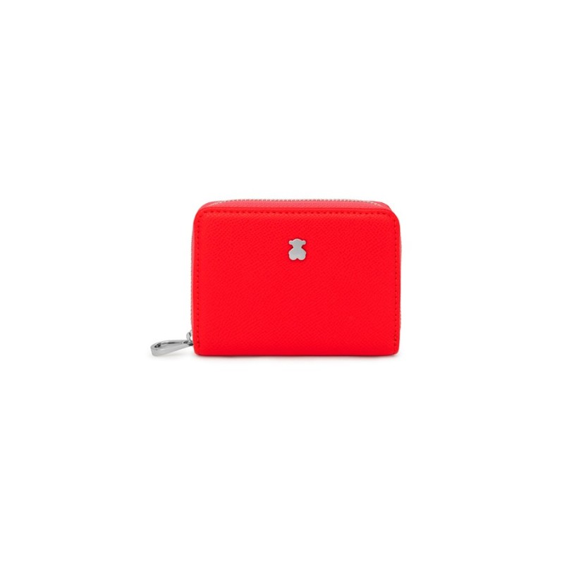 Monedero Tous Mediano Rojo New Dubai Saffiano | Joyería Parejo