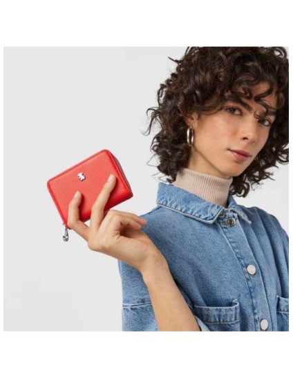 Monedero Tous Mediano Rojo New Dubai Saffiano | Joyería Parejo