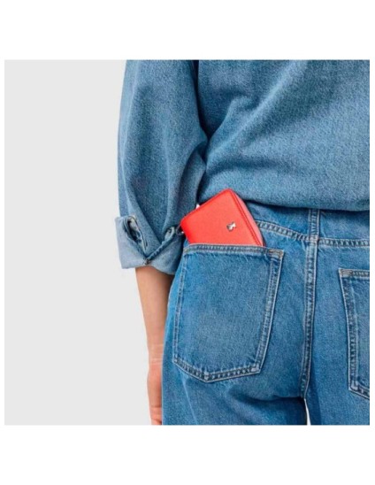 Monedero Tous Mediano Rojo New Dubai Saffiano | Joyería Parejo