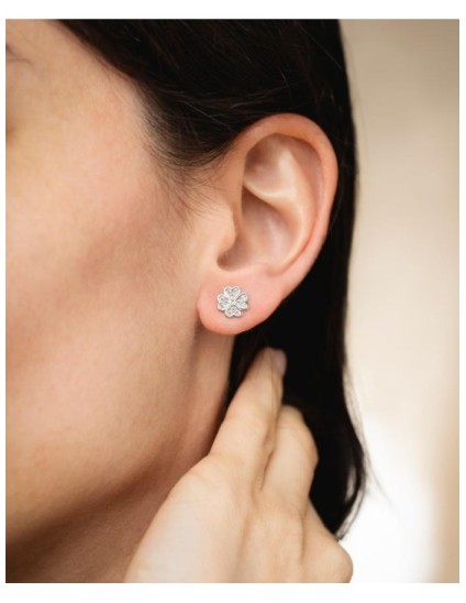 Pendientes Lotus Silver LP3052-4/1 Trébol | Joyería Parejo