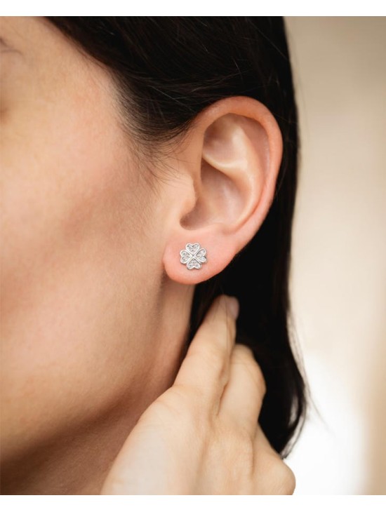 Pendientes Lotus Silver LP3052-4/1 Trébol | Joyería Parejo