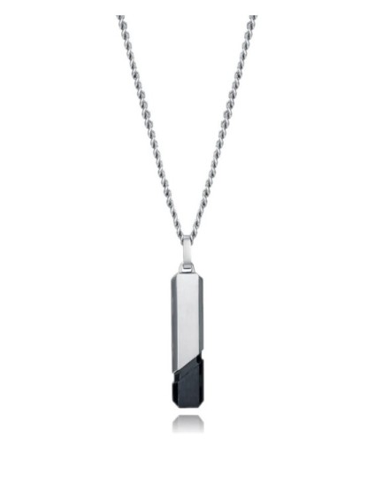 Collar Viceroy 15182C01010 Hombre Acero - IP Negro | Joyería Parejo