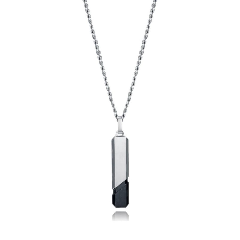 Collar Viceroy 15182C01010 Hombre Acero - IP Negro | Joyería Parejo