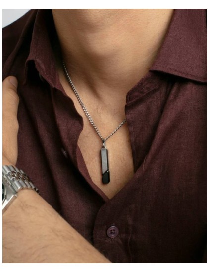 Collar Viceroy 15182C01010 Hombre Acero - IP Negro | Joyería Parejo