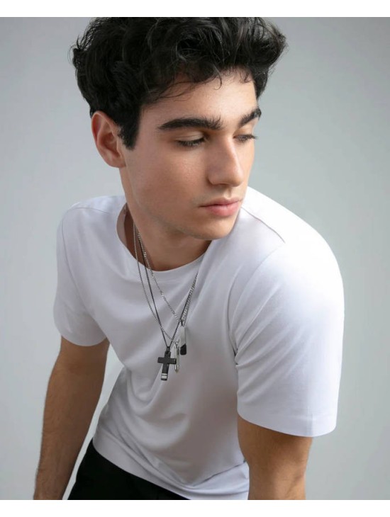 Collar Viceroy 15182C01010 Hombre Acero - IP Negro | Joyería Parejo