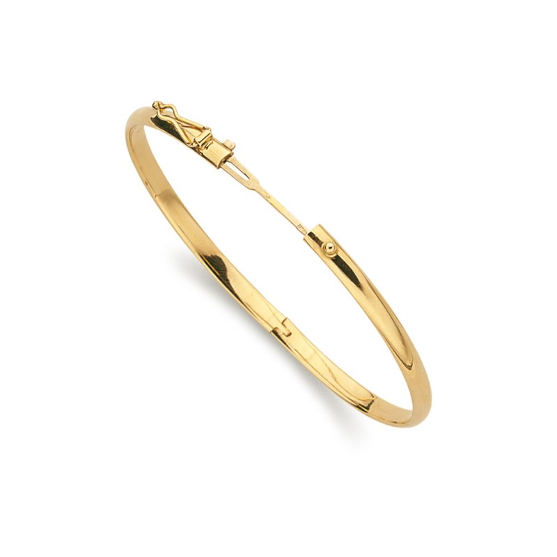 Pulseira Média Cana Lisa Ouro 18k 4mm - Compre Já!