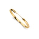 Pulseira de Meia Cana Lisa 6 mm em ouro de 18k