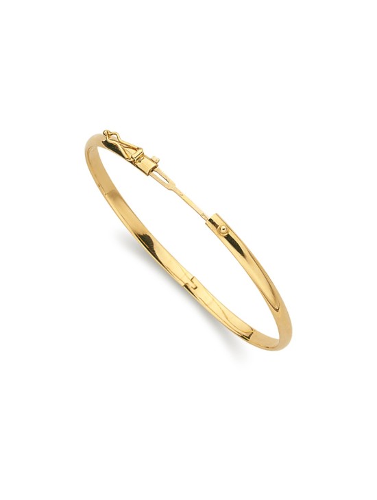 Pulseira de Ouro 18k 4 mm Media Cana Tallada – Compre Já!