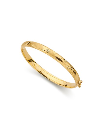 Pulseira de Ouro 18k 6mm Media Cana Tallada – Compre Já!